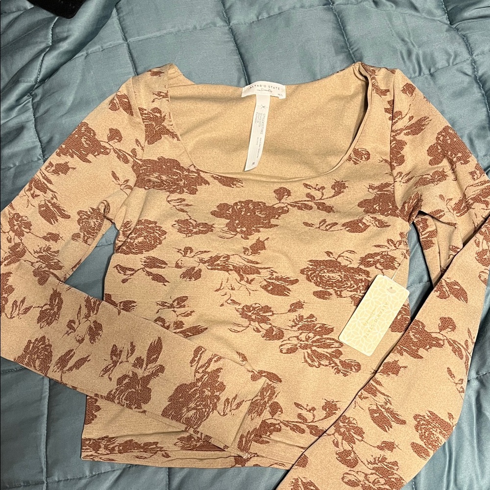 Floral Print Long Sleeve Top